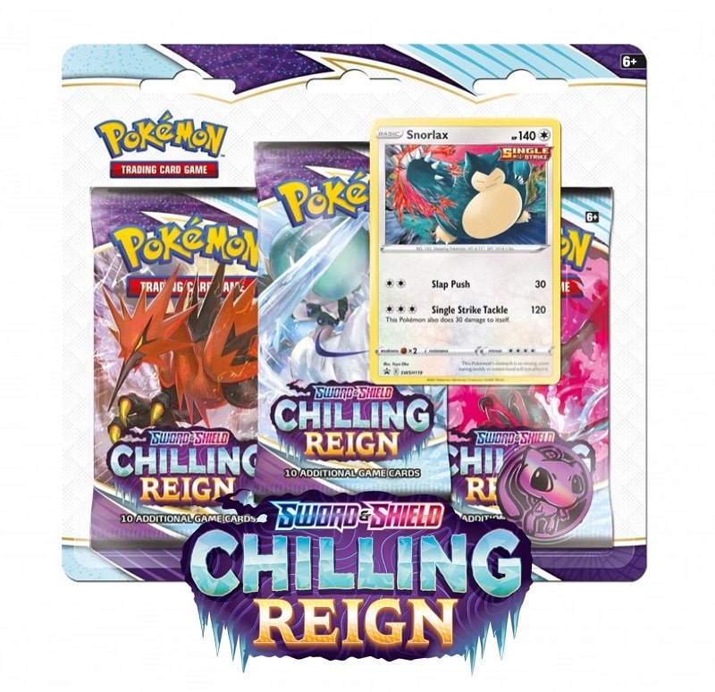 Pokémon 3 blister Chilling Reign - Snorlax