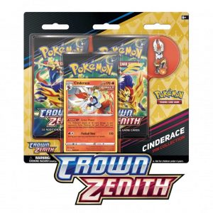 Pokémon Crown Zenith Cinderace Pin Collection