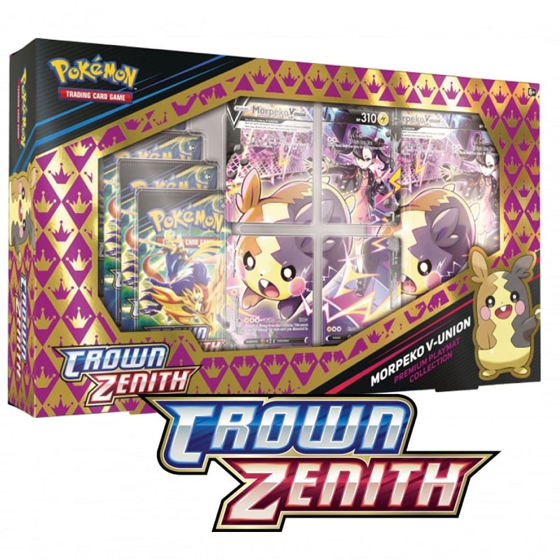 Pokémon Crown Zenith Morpeko V-Union Premium Playmat Collection