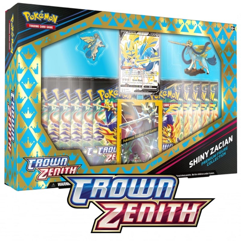 Pokémon Crown Zenith Shiny Zacian Premium Figure Collection