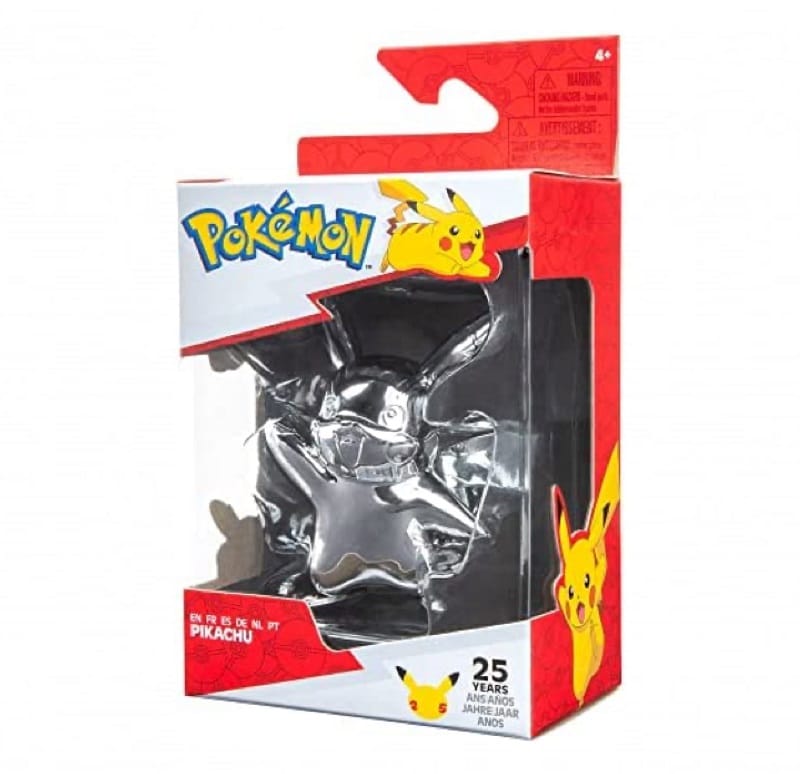 Pokémon Silver Figure Pikachu - 25hth Celebrations.