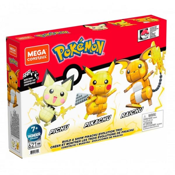 Pokémon Mega Construx Pikachu-Pichu-Raichu