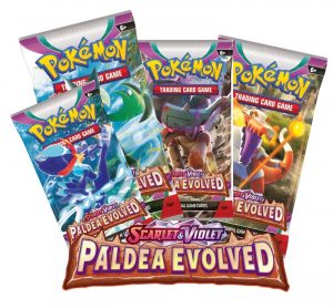 Pokémon Paldea Evolved 4 Boosterpacks.