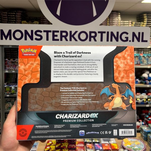 Charizard EX Premium Collection Box achterkant Pokemon TCG