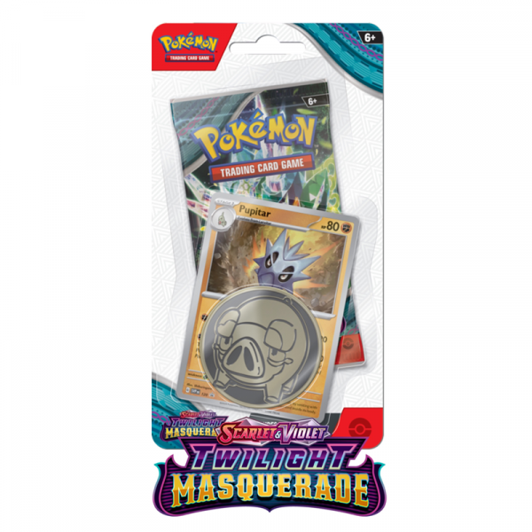 Twilight Masquerade Checklane Blister Pupitar Pokemon TCG